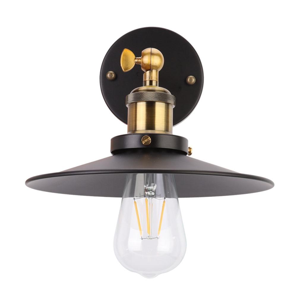 Iron Sconce Light E27 E26 Wall Light Retro Style Wall Lamp  Restaurant