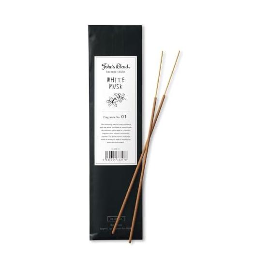 White Musk Incense John s Blend 25 Pieces Incense Stick Aroma Incense Burner Small Gift Father s Day Gift