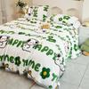 Cartoon Pattern Thick Flannel Blanket Lightweight Warm Nap Throw Blanket for Sofa All Season Cozy Soft Plush Bedspread Bed Sheet