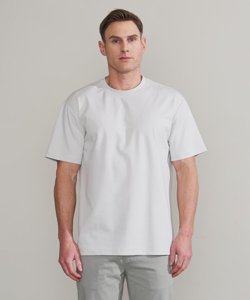 PANICALE White Logo Short Sleeve T-Shirt (Type A)