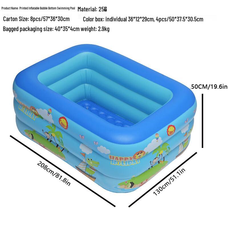 Huahengzhen PVC Inflatable Kids Swimming Pool