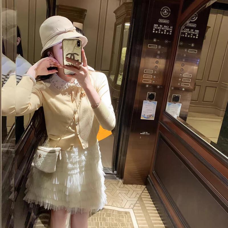 Women s 2026 Autumn/Winter High-Waist Mesh Tiered A-Line Short Skirt S