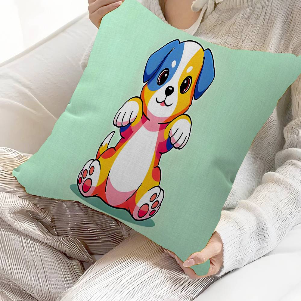 Cute Dog Pillow Anime Pillow Sofa Bed Head Pillow Cover Cushion Cover 45x45 cm Fashion