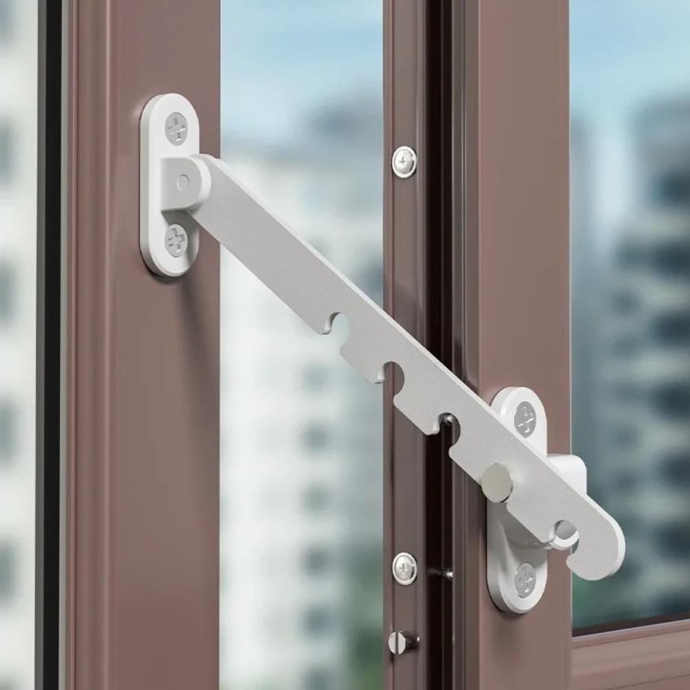 Metal Window Limiter Blocker Adjustable Window Position Stopper Durable Window Blocking Lock