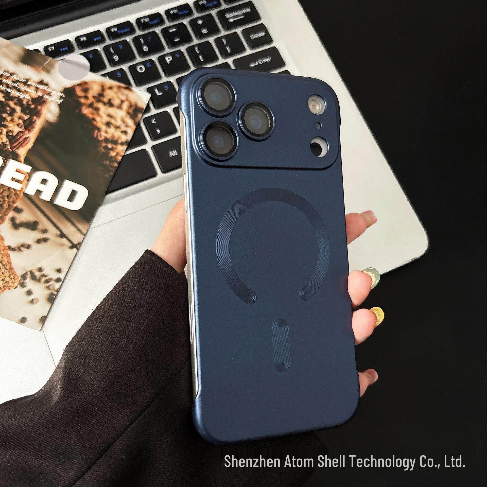 

iPhone 17 Pro Max Magnetic Metal Protective Case - Anti-fall, Personalized Design iPhone 14 Plus