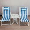 Pink Wooden Outdoor Lounge Chair for Beach, Balcony, Camping, and Garden