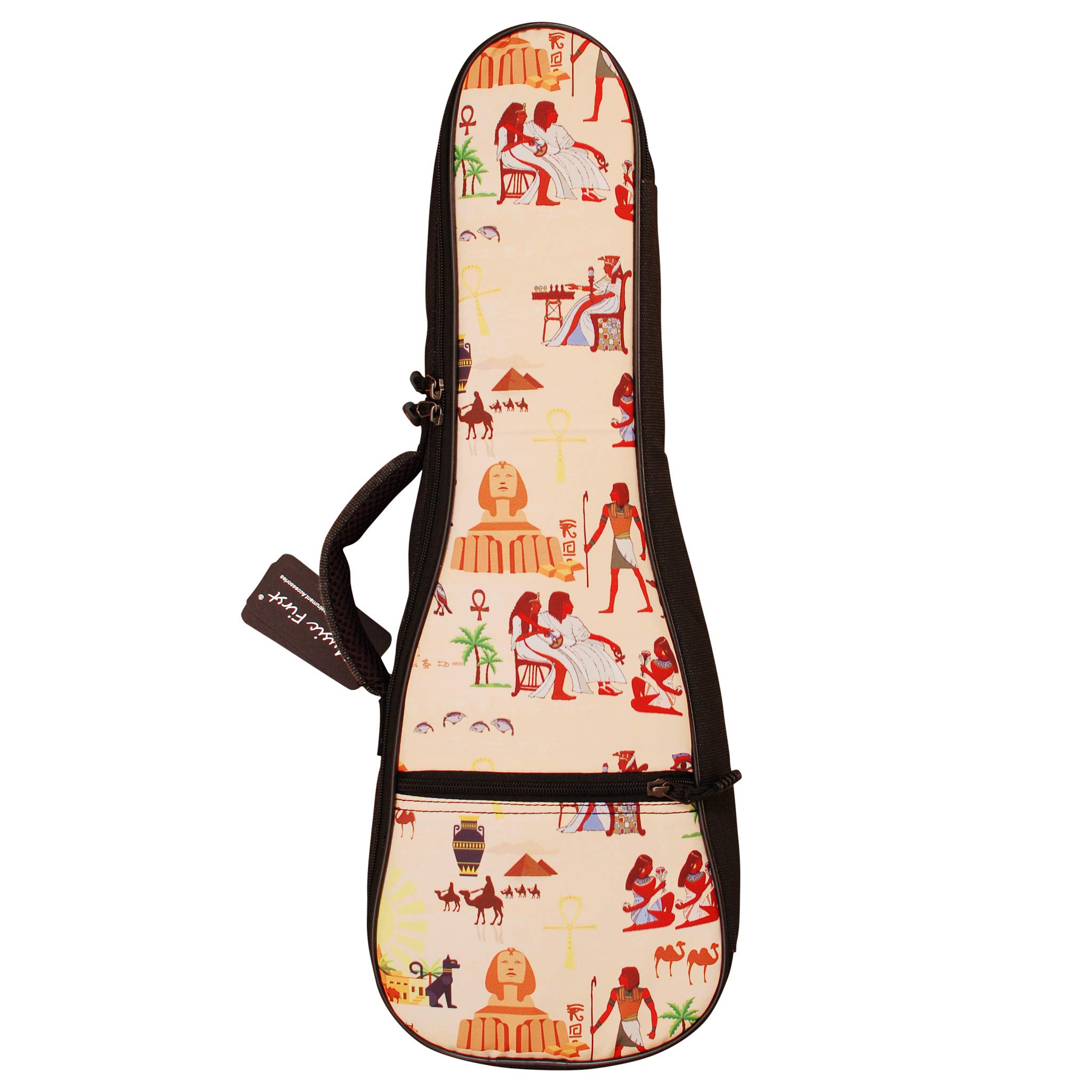 

MUSIC FIRST Оригинальный дизайн [Древний Египет] Чехол для укулеле, Сумка для укулеле (21-дюймовое сопрано, Древний Египет)