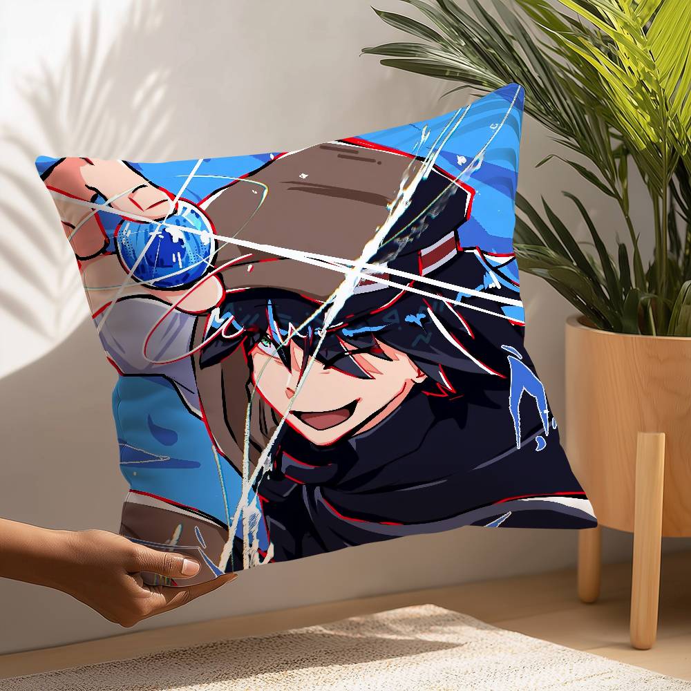 Bungo Stray Dog Edogawa Ranpo Pillow Case Plush Fabric Soft  Pillowcase Double Sided Print Cushion Cover Household Gifts