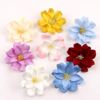 5/10Pcs Silk Artificial Flowers Head 6.5CM Fake Flowers for Home Room Decor Wedding Decoration DIY Garland Gifts Accessories