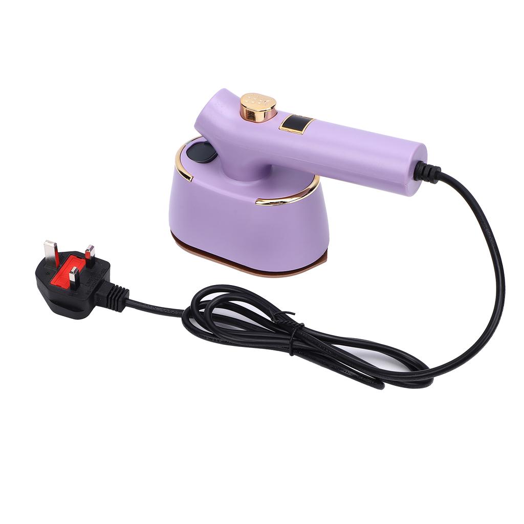 Portable Handheld Garment   Electric Iron Home Travel Lightweight Clothes Powerful Wrinkle Remover with 120ml Water   Type C Purple