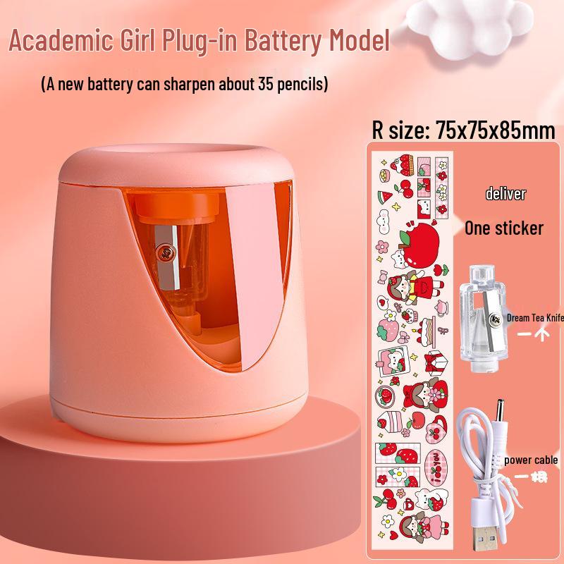 Kaba Bear Handheld Electric Pencil Sharpener - Automatic and Cute for Kids
