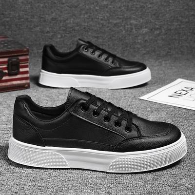 Autumn Student Sports Casual Flat Baseplate Shoes Teen Comfortable Waterproof Little White Men's Shoes