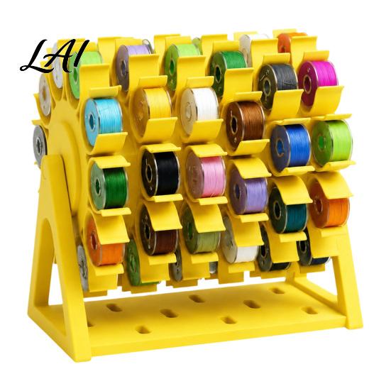 Geschenk für Näher 60-Spulen Nähgarn-Organizer-Ständer 360 Grad drehbar Platzsparend Studio-Organisation Ständer Tischplatten-Aufbewahrungshalter