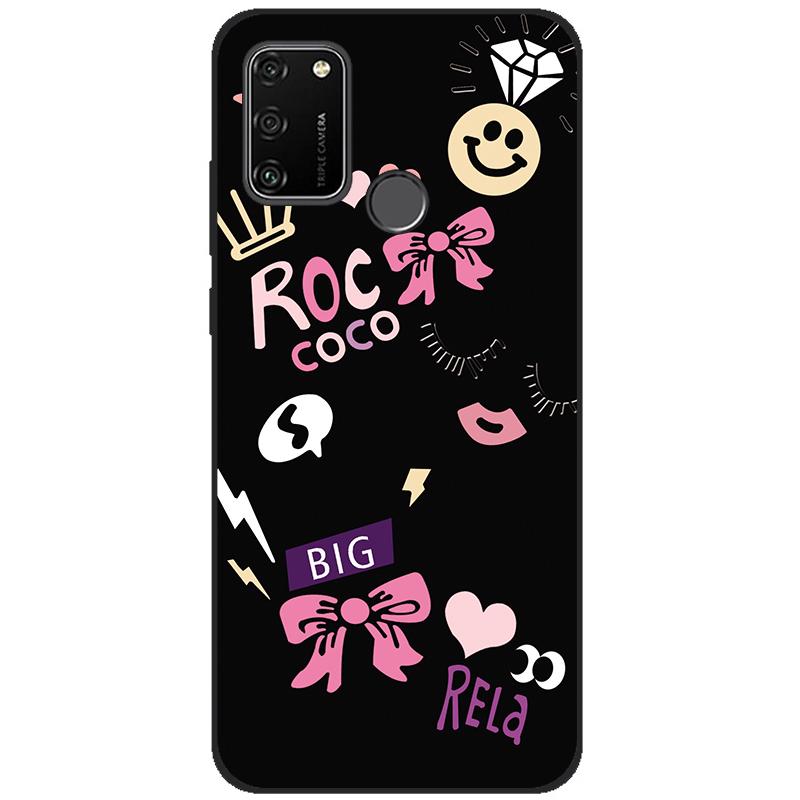 For HONOR 9A Case 6.3" Soft Silicon Tpu Phone covers On Huawei Honor 9A 9 A MOA-LX9N Back Bag Funda Shell black tpu case