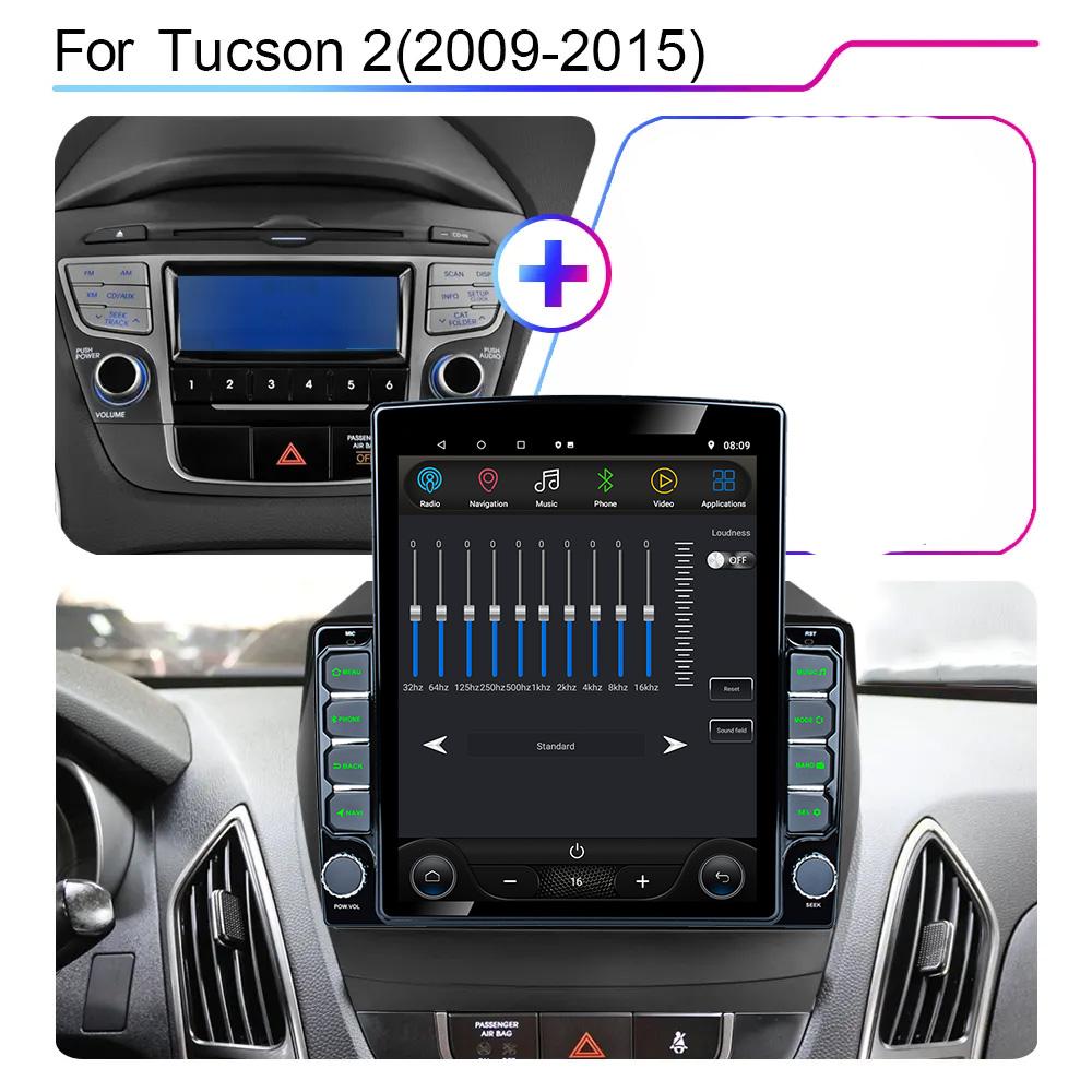 9.7" Vertical Style Tesla Screen Android Car Radio For Hyundai Tucson 2 IX35 2009-2015 GPS Navigation Multimedia Video Player