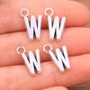 Zinc Alloy Alphabet Charms: 2 Colors, 26 Letter Pendants for Jewelry, Handbag, and Mobile Phone Accessories