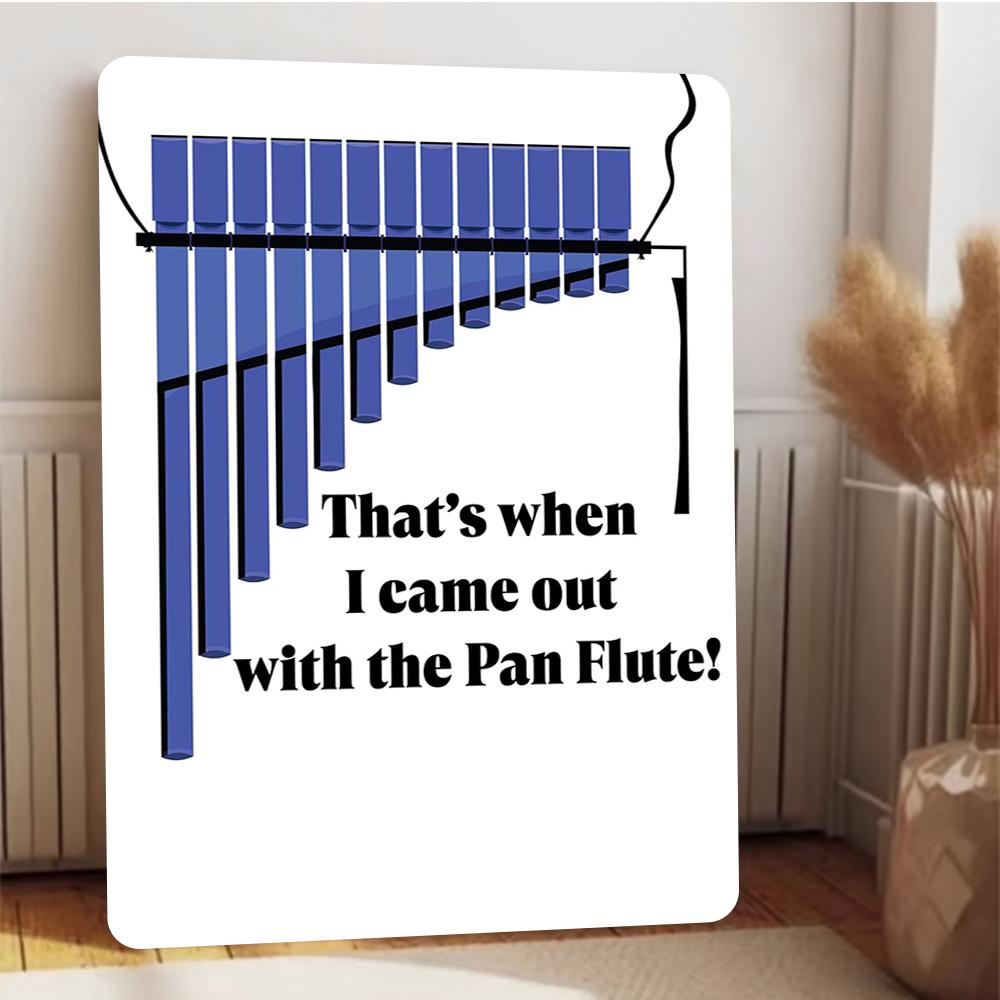 Creative Cartoon Pan Flute Music Decorative Iron Painting Living Room Bedroom Wall Hanging Home Decoration Gift