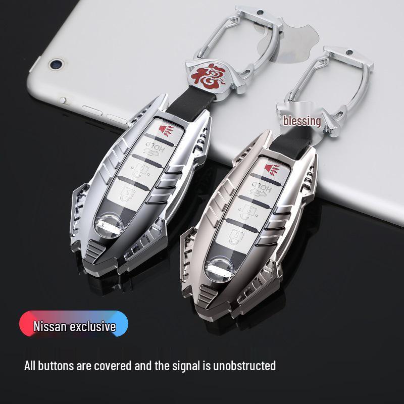 Infiniti Key Case for Q50L, Q70L, Old Models, QX50, QX60, Q60 - Button Car Key Bag