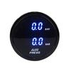 52mm Dual Air Pressure Gauge Suspension for Cars with 1/8NPT  Sensor RED BLUE LED