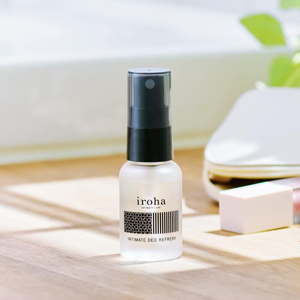 Iroha Intimate Deo Refresh Wiping Mist for Delicate Zones Orange Peel and Chamomile Scent Colorless 1 Piece