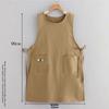 Polyester Long Vest Apron with Pockets Painting Apron New Pinafore Aprons  Kitchen Use