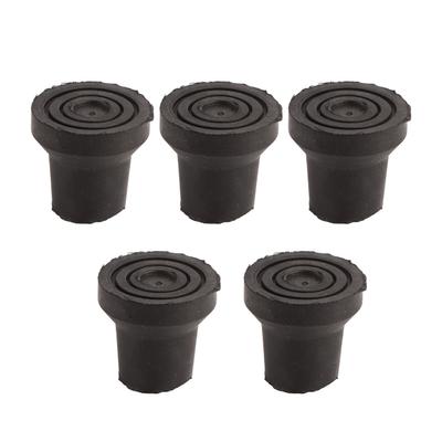 5Pcs Medical Crutch Tips Medical Crutch Tips 16mm Replacement Crutch Tips with Metal Gaskets for