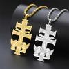 Catholic Caravaca Crucifix Cross Necklace Stainless Steel Christian Jesus Angel Amulet Necklaces Religious Jewelry Gifts