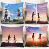 Cartoon Your N-Name Cushion Cover Comfortable Reversible Pillow Cover Ideal for Car Sofa Bedroom & Beyond