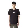 adidas Round Neck Comfortable Pullover Sports Short Sleeve T-Shirt Men Tops Black FN1730