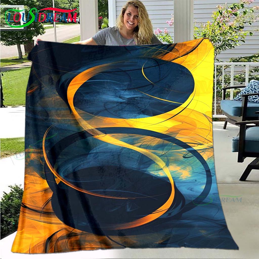 Fashion 3D Popular Mobile Wallpaper Four Seasons Blanket Sofa Cover Travel Bed Plush Blanket Travel Office Break Blanket Gift