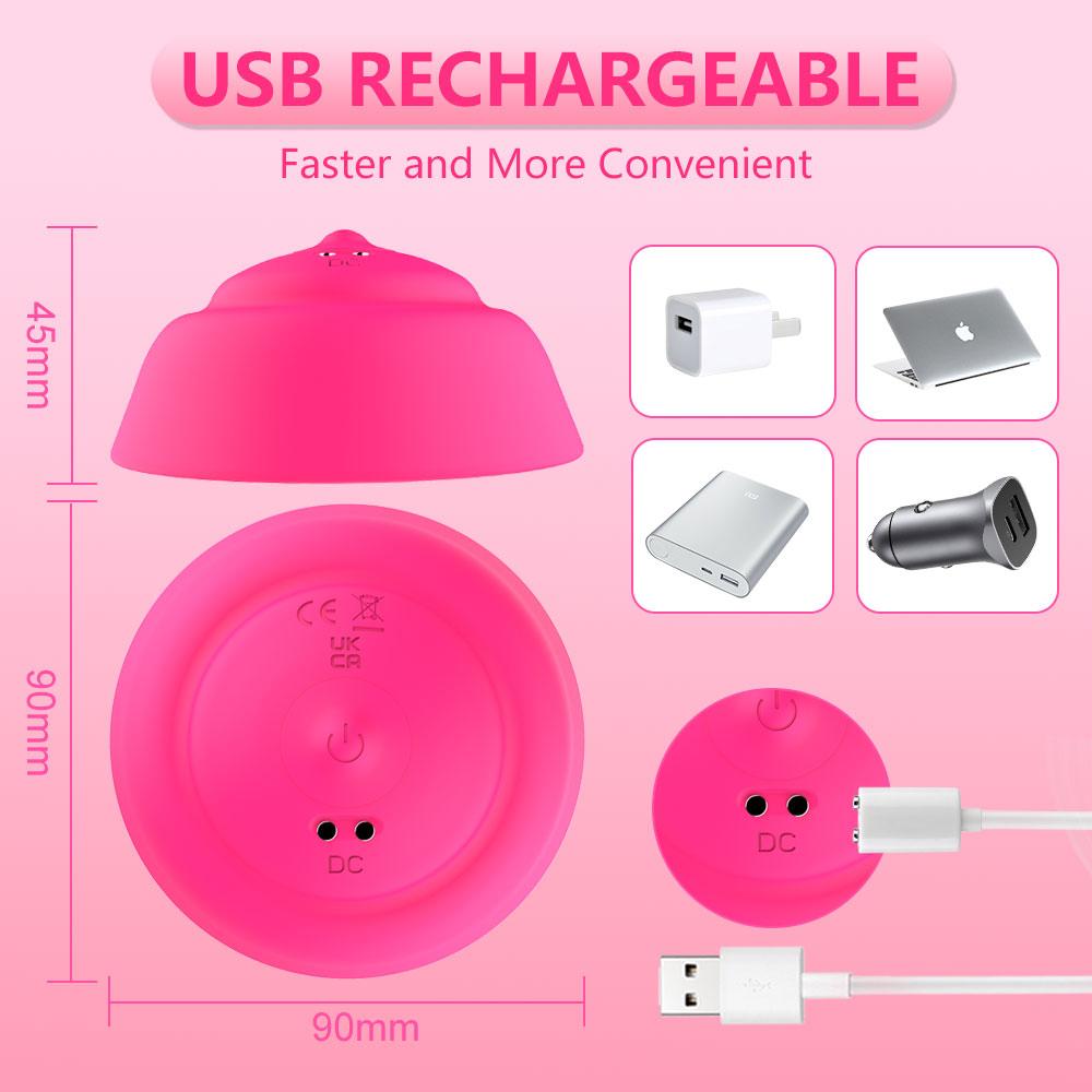 Female Vibrator with 10 Vibration Modes for Breast Stimulation Massage Adult Sex Toys Nipple Breast Vibrator