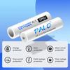PALO 20-40pcs 10440 Battery 380mAh Top Button 3.7V 10440 Rechargeable Lithium Battery AAA 3A Rechargeble Li-ion Batteries