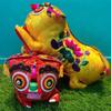 Handcrafted Double-Headed Embroidered Tiger Pillow - Intangible Cultural Heritage Fabric