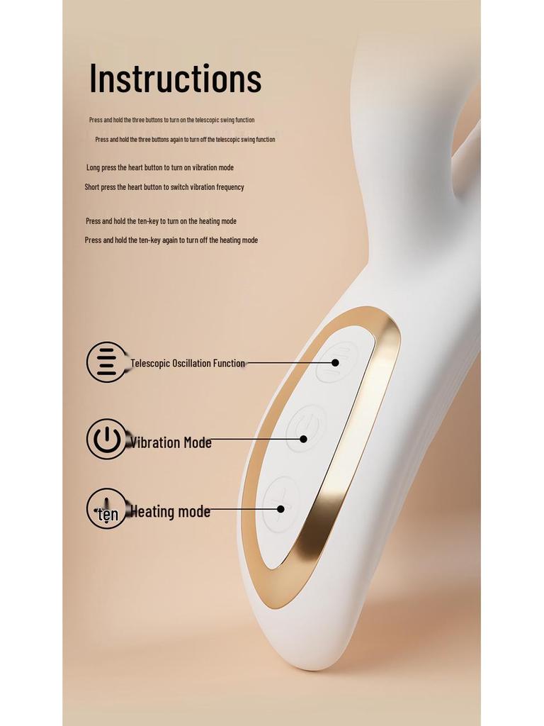 Long Love Automatic Thrusting Vibrator & Masturbator for Women – Massage AV Stick Adult Sex Toy.