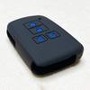 [IKT] Smart Key Silicone Cover for Toyota Cars, 4 Buttons, Both Sides, Black Blue,