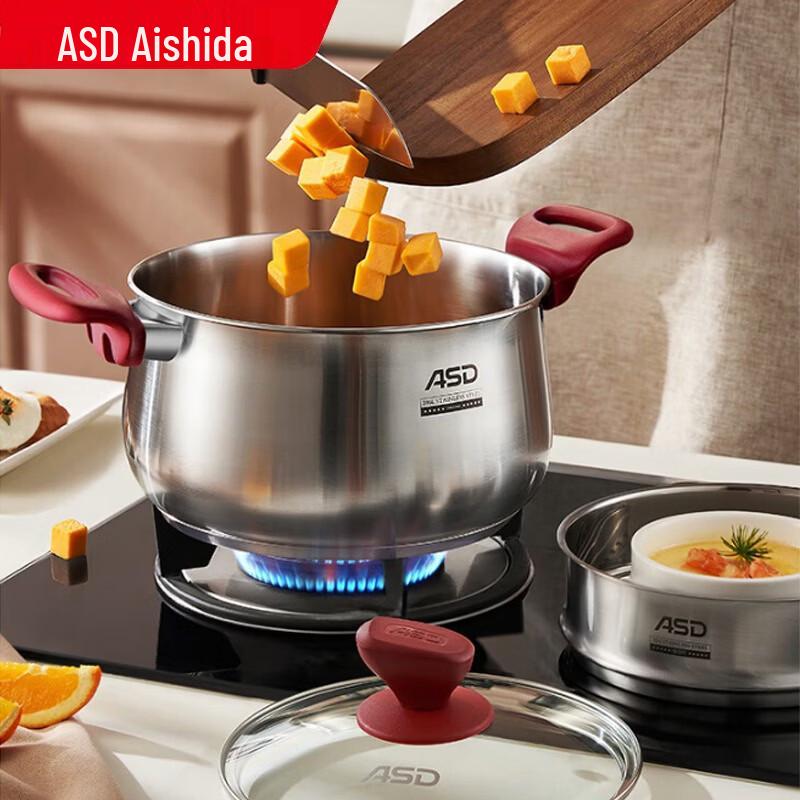 ASD 316L Stainless Steel 20cm Anti-Overflow Soup Pot