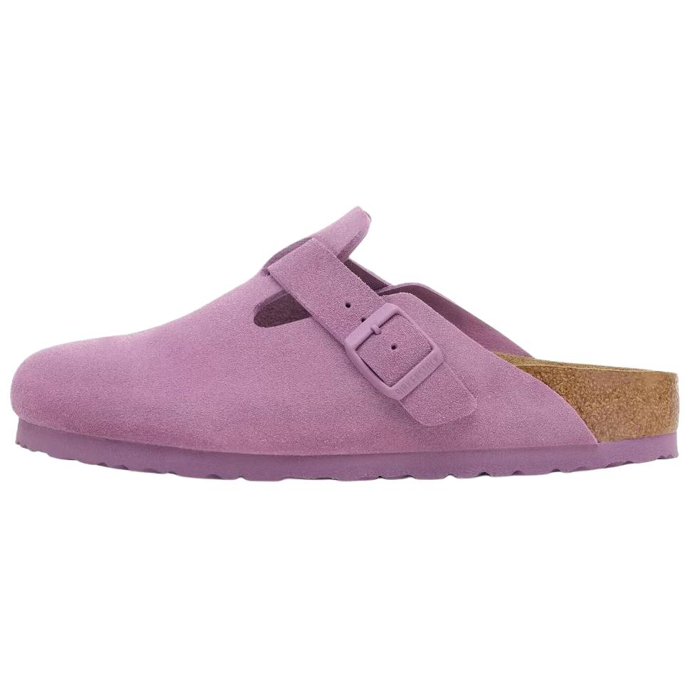 Birkenstock Boston EVA Abrasion Resistant Closed Toe Slippers Unisex Purple Regular Loose Fit 1030626 40