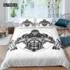 Orangutan Duvet Cover Cute Monkey Bedding Set Polyester Tropical Botanical Animal Print Comforter Cover