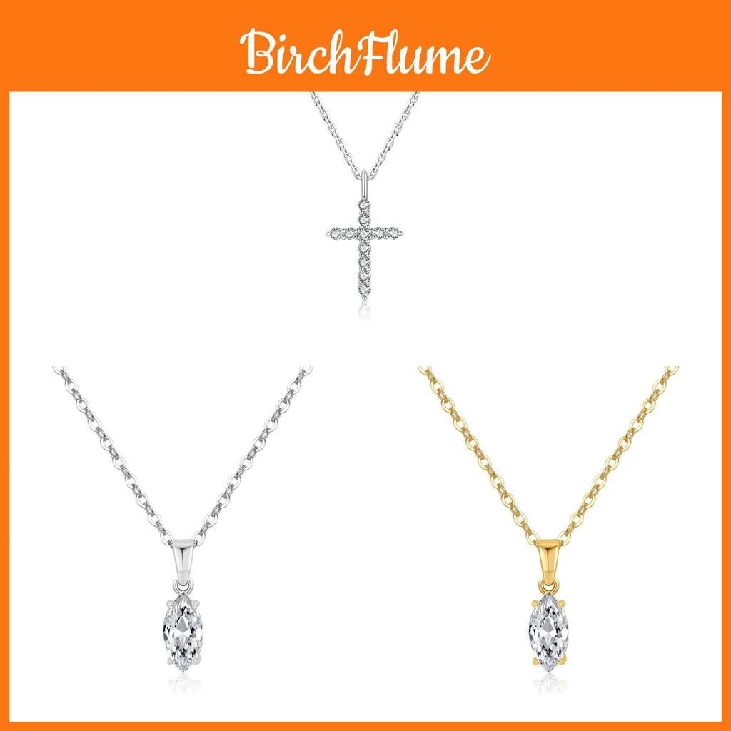 Copper Gold Plated Zircon Pendant Necklace With Water Drop Design For Women