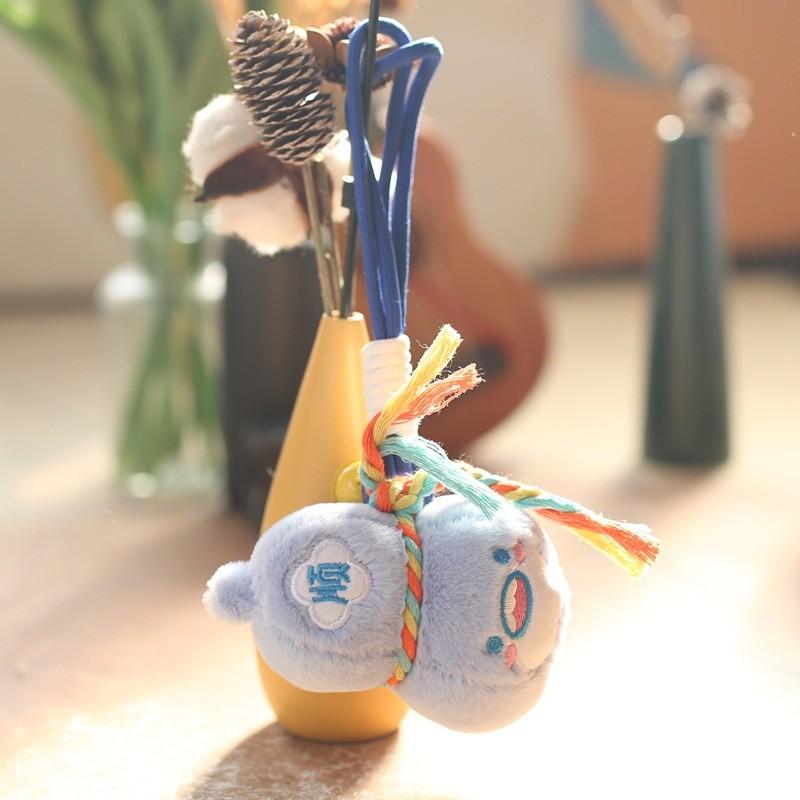 12cm 1Pcs Cute and Cute Fulu Gourd Pendant Plush Toy Doll Cartoon Bag Pendant Keychain Doll Doll