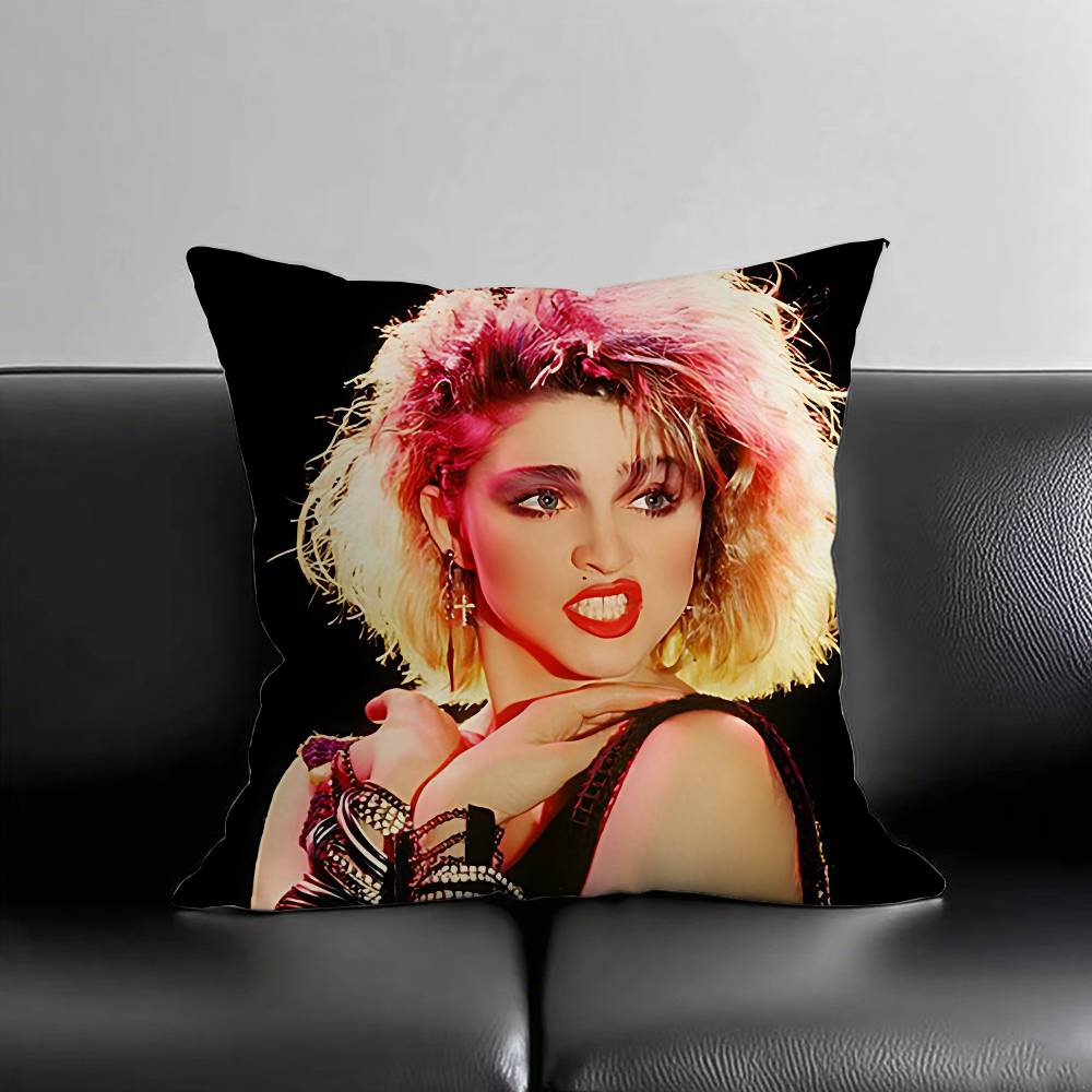 Pop M-Madonna Singer Pillow Case Cushion Cover Soft Cute Throw Pillow Case For Car Sofa Pillowcase Polyester With