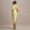 New Hot-selling Temperament Slim-fitting Pleated Dress Fashionable and Sexy Backless Hip-wrapped Women's Long Dress