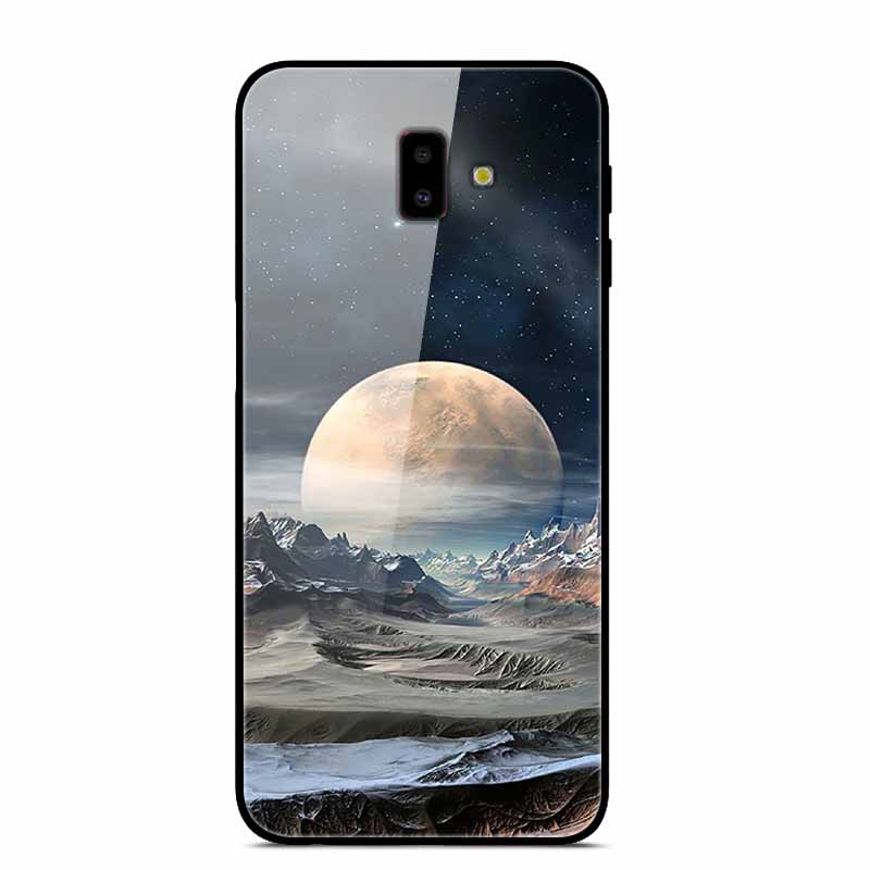 For Samsung J6 Plus Cases J4Plus J8 2018 Fashion Tempered Glass Hard Back Case For Samsung Galaxy J8 2018 Cover J6 J4 2018 Funda
