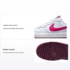 Court Borough Low 2 GS Platine Pur Rose Prime Chaussures de Sport Enfants Blanc Sangria BQ5448-015