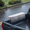 Truck Bed Tool Box, Heavy Duty Aluminum Tool Box with Tread Patterns, Storage Toolbox Chest Organizer with Lock and Key, Ideal for Pickup, Truck Bed,
