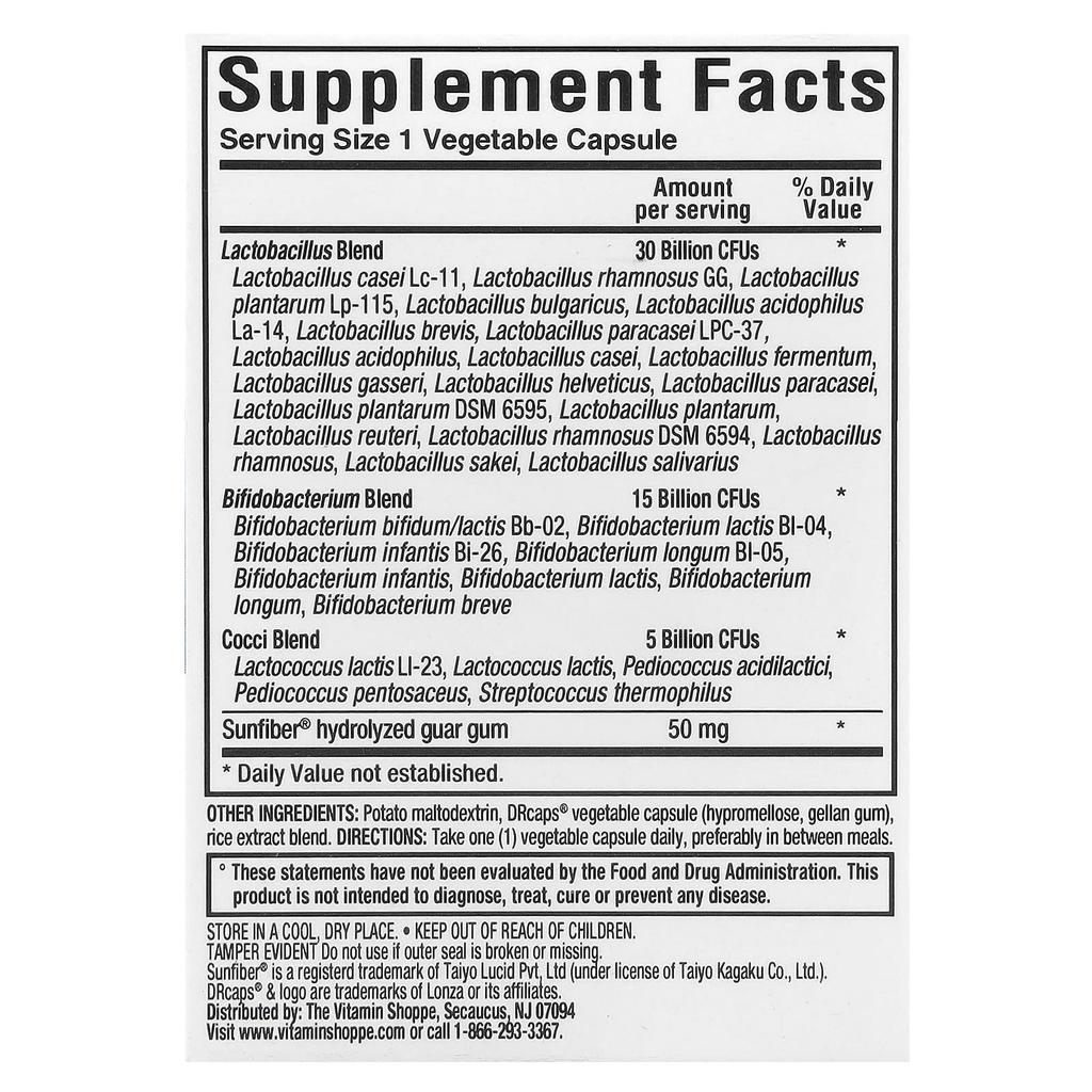 Men's Probiotic with Prebiotics, 5 Billion, 30 Veggie Caps