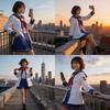 Pretty Derby Oguri Cap Cosplay Costume With Polyester Blend For Anime Role Play