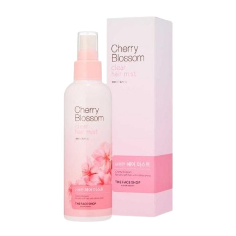 The Face Shop Brume Capillaire Claire Fleur de Cerisier 200ml – Brume Capillaire Coréenne, Parfum Léger, Hydratante, Spray Capillaire Rafraîchissant