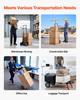 Hand Truck, 272 Kg Load Capacity, Heavy-Duty Hand Truck Dolly with Wheels & Telescoping Handle, Portable Trolley Dolly with Tie-down Strap for Moving