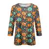 Women's Fashionable, Casual, Comfortable Halloween Print Cardigan Jacket